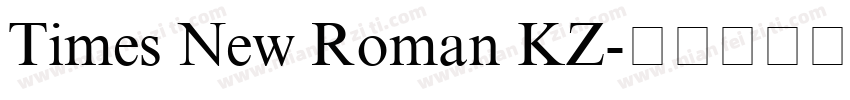 Times New Roman KZ字体转换